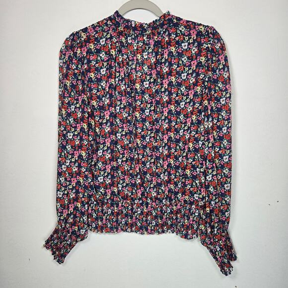 Rachel Zoe Floral Smocked Blouse. Size Large. - Picture 2 of 11